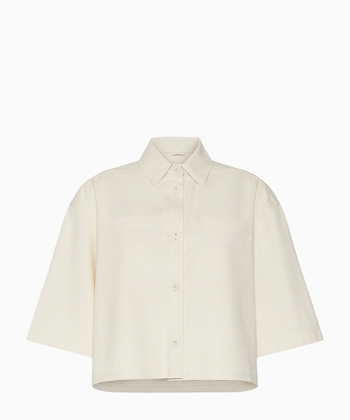 Cotton cropped jacket