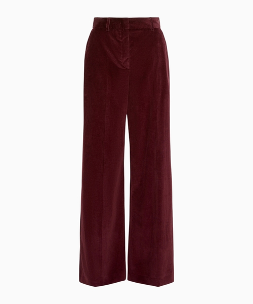 Cotton velvet trousers