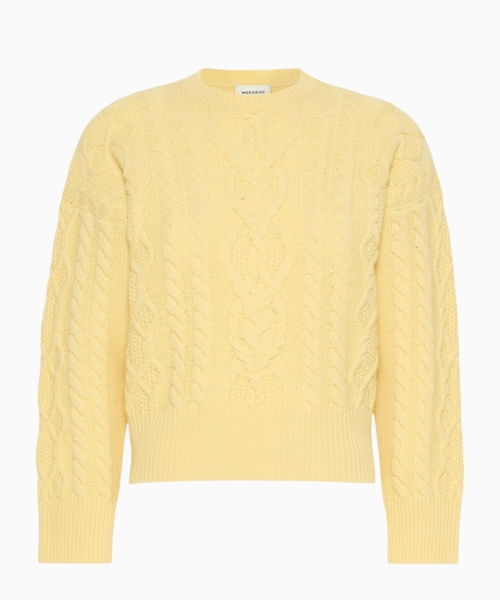Cable knit wool jumper