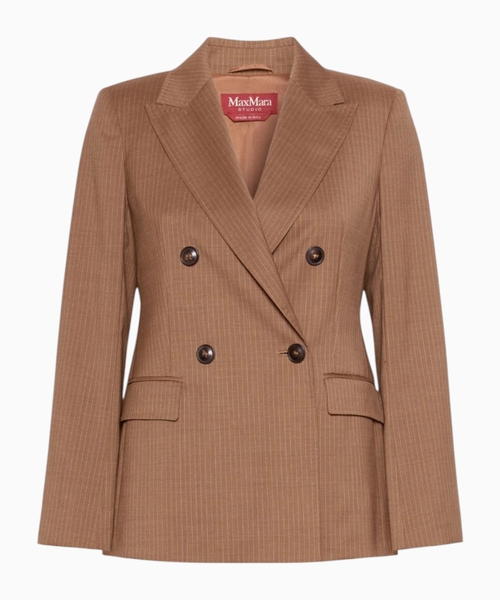 Wool double-breasted jacket