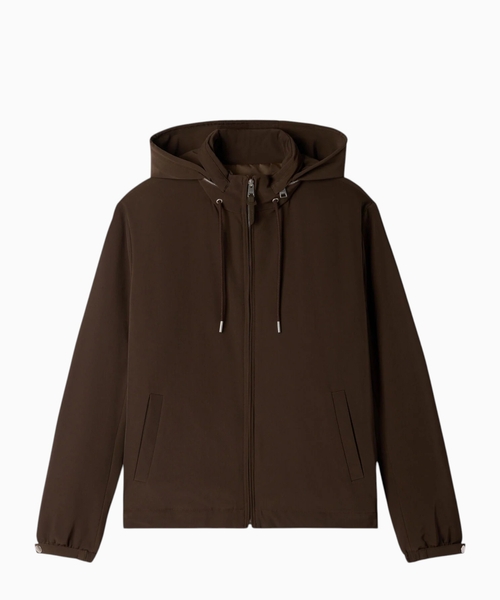 Hooded zip-up jacket