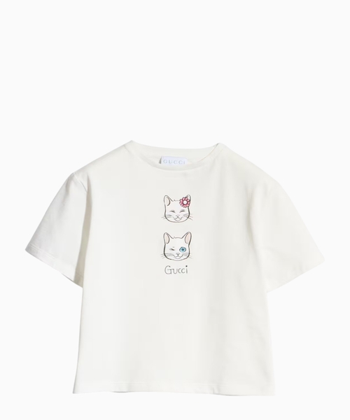 Cotton T-shirt with print