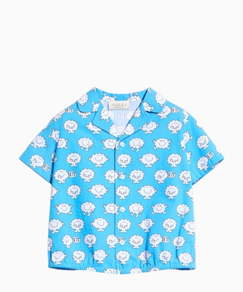 Crinkle cotton shirt