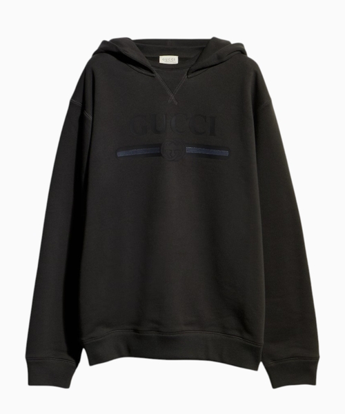 Cotton hoodie with print
