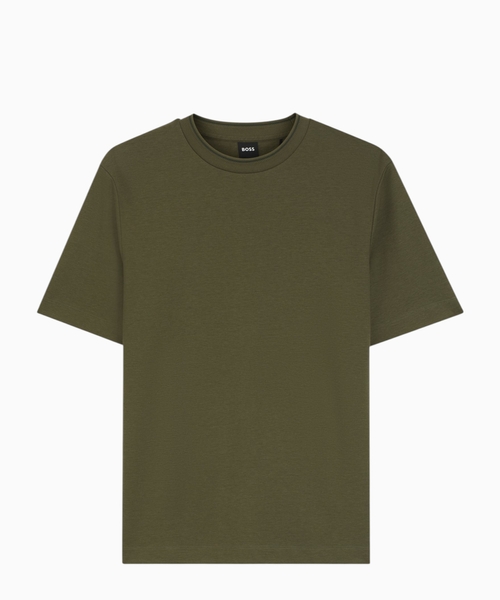 Regular-fit T-shirt in stretch cotton blend
