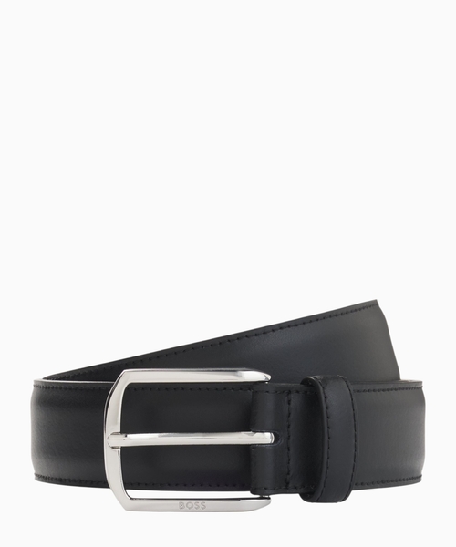 Leather belt with Double B detail