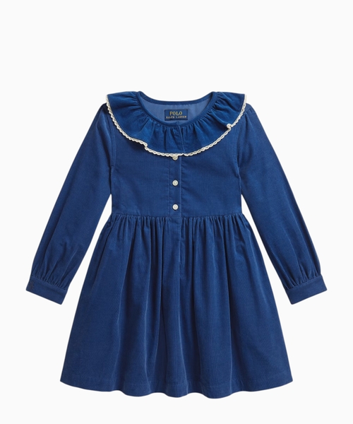 Cotton corduroy shirtdress