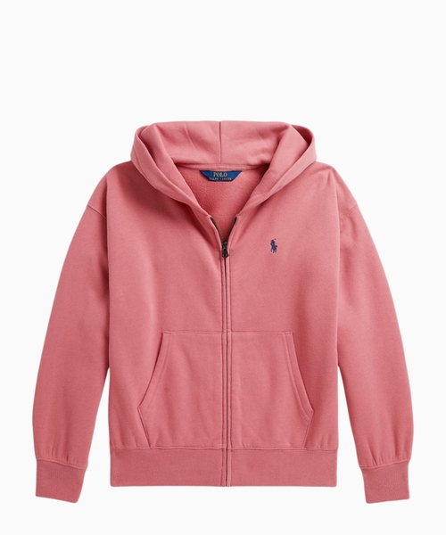 Full-zip fleece hoodie