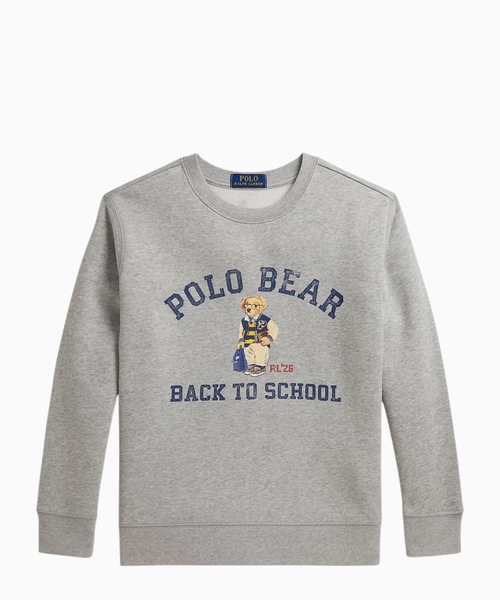 Polo Bear printli flis svitşot