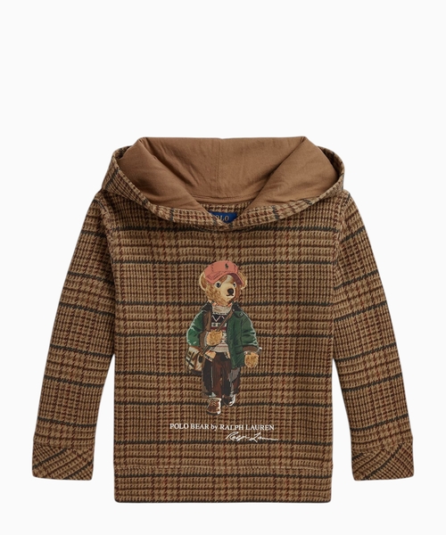Polo Bear tweed hoodie
