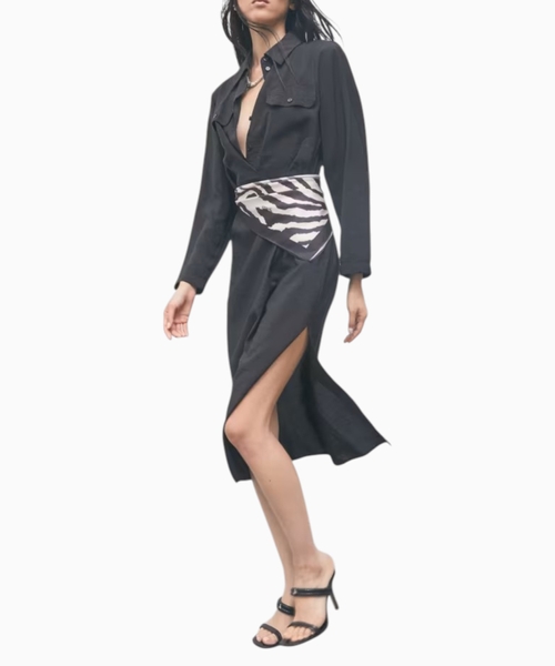 Midi shirt dress in modal