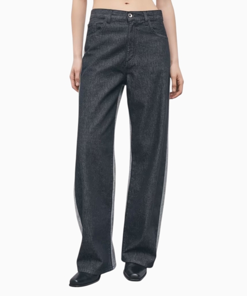 Enli biçimli denim şalvar
