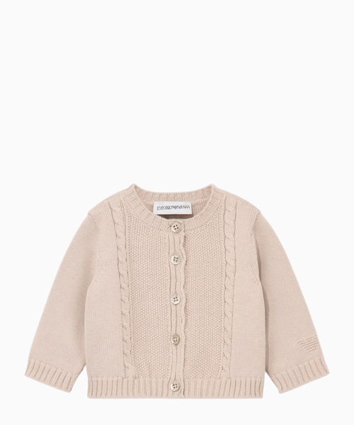 Cotton and cashmere cardigan