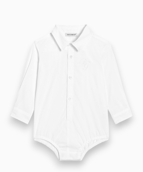 Poplin bodysuit with DG logo