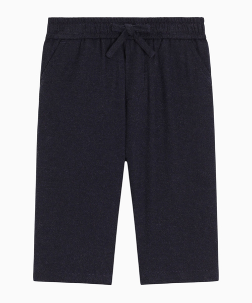 Melange flannel trousers