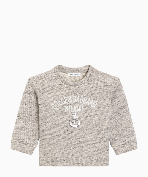 Cotton sweatshirt with logo