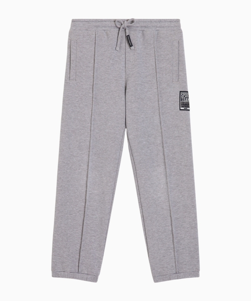 Fleece trousers with logo