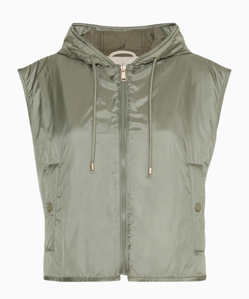 Reversible water-repellent canvas gilet