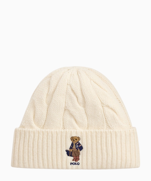 Шапка-бини Polo Bear из смеси шерсти