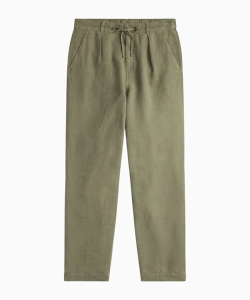 Lateef relaxed fit linen trousers