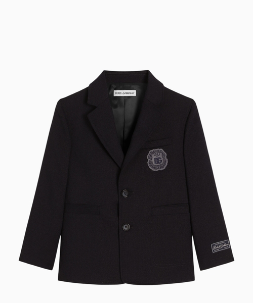 Single-breasted wool jacket