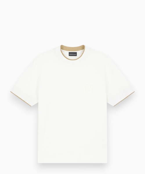 T-shirt in lyocell blend jersey