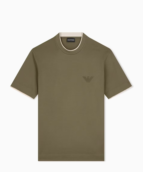 T-shirt in lyocell blend jersey
