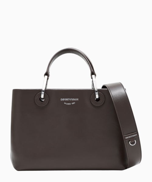 Shopping bag in soft leather