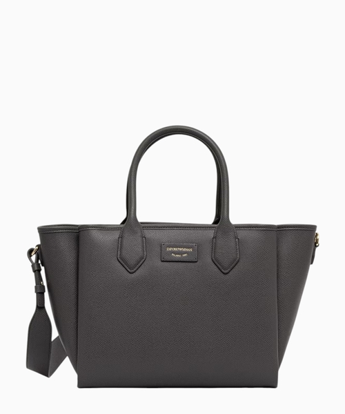 Medium shopper bag with palmellato finish