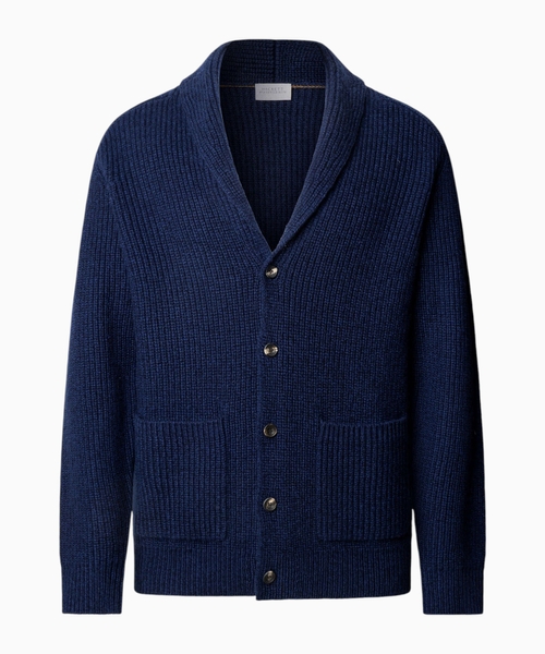 Merino wool-cashmere cardigan