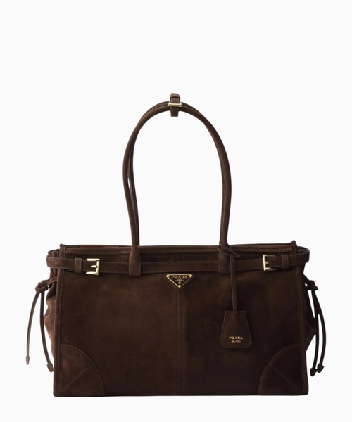 Bonnie Large suede handbag