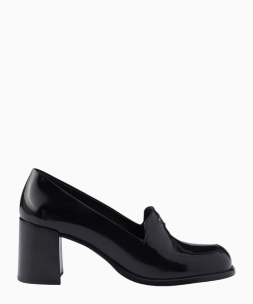 Brushed leather loafers