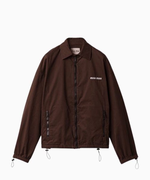 Gabardine blouson jacket