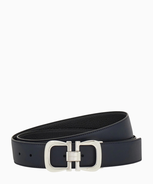 Reversible and adjustable Gancini belt