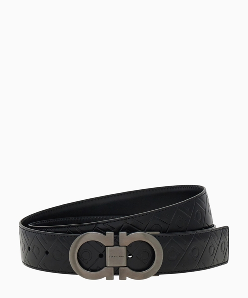Reversible and adjustable Gancini belt