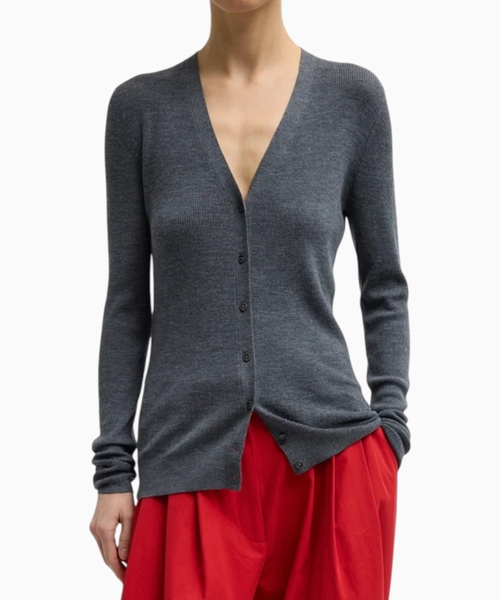 V-neck cardigan