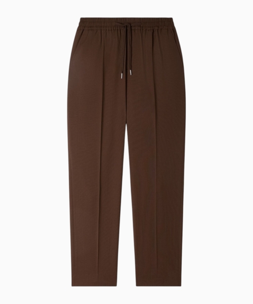 Elasticated wool trousers