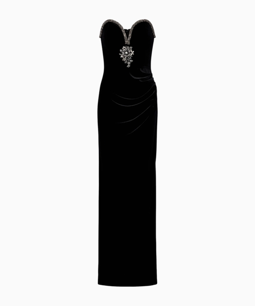 Velvet maxi dress