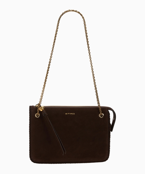 Suede crossbody bag