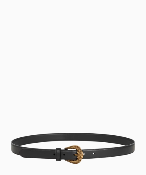 Buckle leather belt