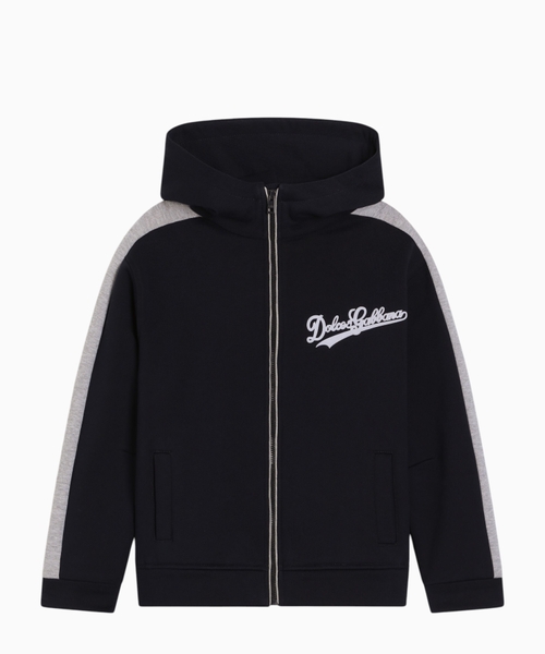 Cotton track jacket with logo