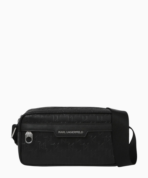 K/Monogram perforated crossbody bag