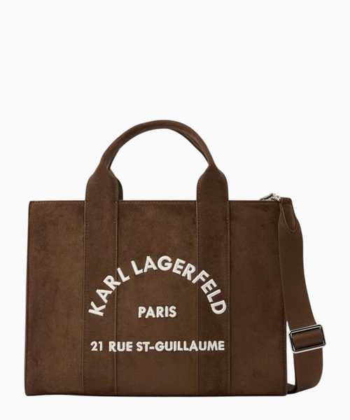 Rue St-Guillaume Medium faux-suede tote bag