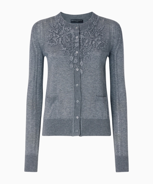 Wool and cashmere blend cardigan