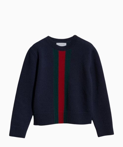 Wool jumper with Web
