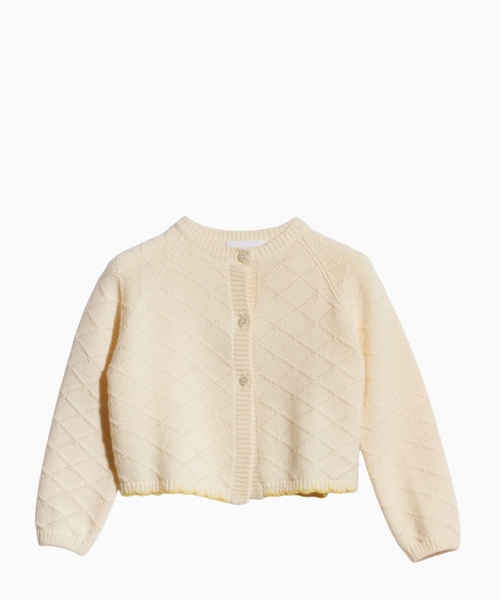 Wool cardigan with embroidery