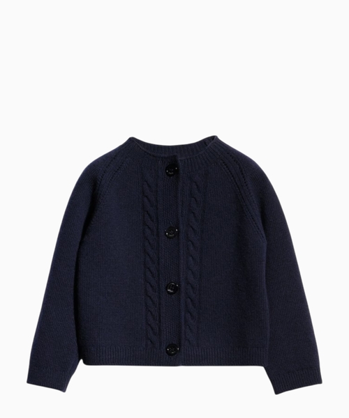 Wool cardigan with Web