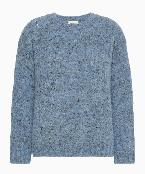 Alpaca, cotton and wool blend jumper