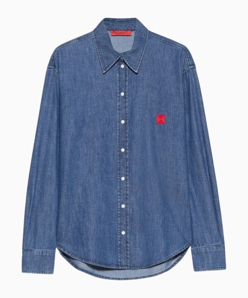 Logo denim shirt