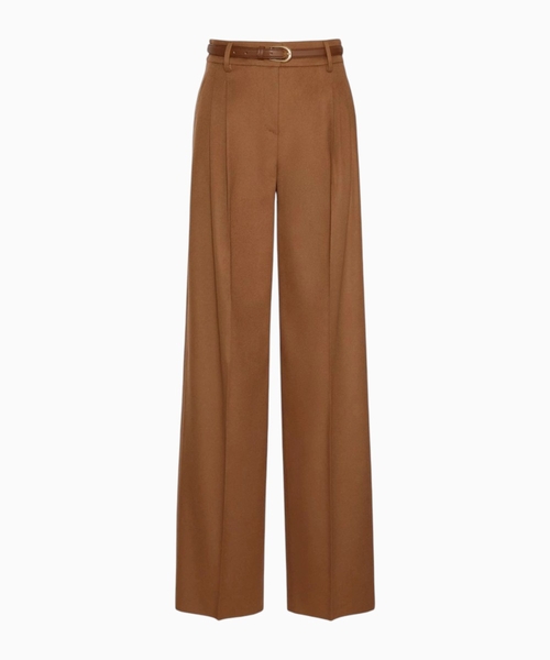 Wool wide-leg trousers